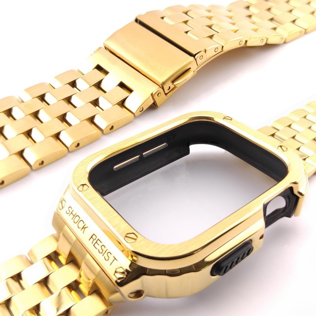 Apple Watch Luxury Rugged Stainless Steel Casing + Band Kit - Devel | SMANIQUE