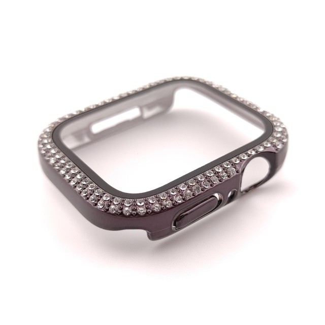 Apple Watch Luxury Cover with Diamonds and Tempered Glass Screen Protector - Hertha | SMANIQUE