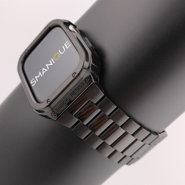 Apple Watch Luxury Rugged Stainless Steel Casing + Band Kit - Devel | SMANIQUE