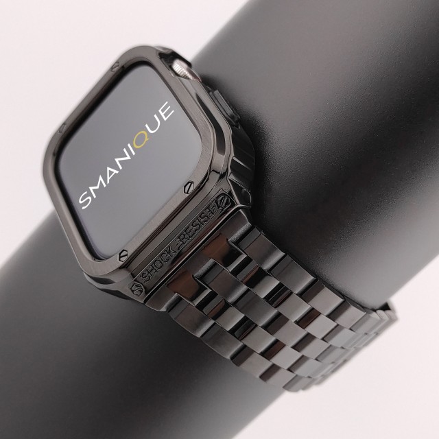 Apple Watch Luxury Rugged Stainless Steel Casing + Band Kit - Devel | SMANIQUE