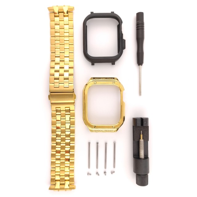 Apple Watch Luxury Rugged Stainless Steel Casing + Band Kit - Devel | SMANIQUE