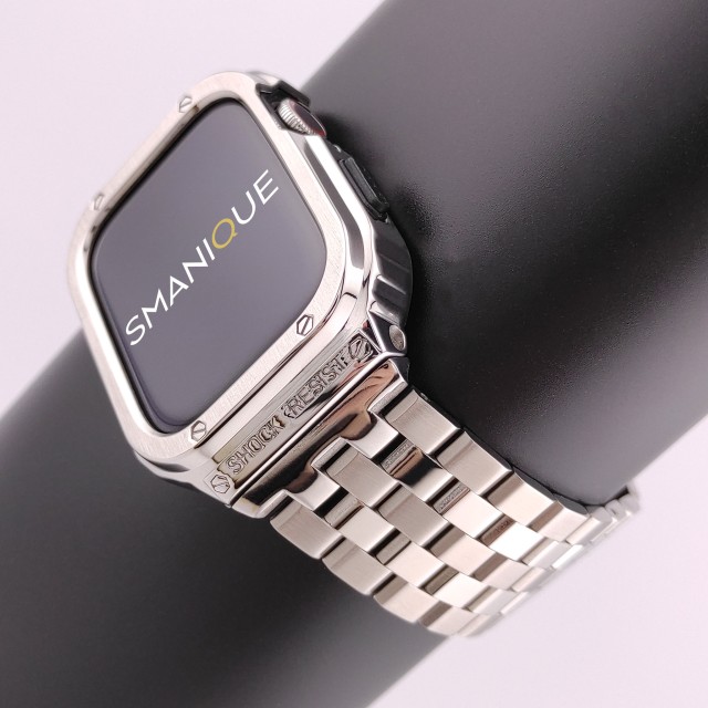 Apple Watch Luxury Rugged Stainless Steel Casing + Band Kit - Devel | SMANIQUE