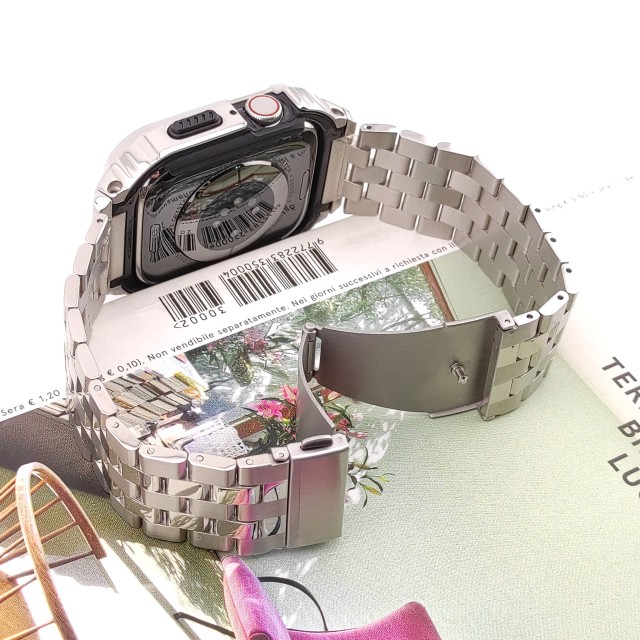 Apple Watch Luxury Rugged Stainless Steel Casing + Band Kit - Devel | SMANIQUE