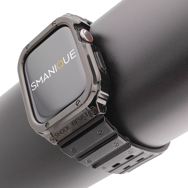 Apple Watch Rugged Steel and Silicone Casing Band + Cover Kit - Honos | SMANIQUE