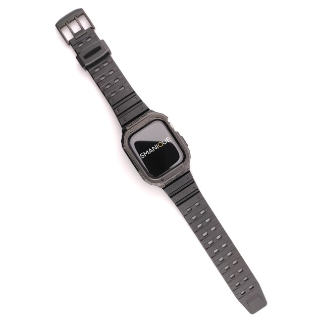 Apple Watch Rugged Steel and Silicone Casing Band + Cover Kit - Honos | SMANIQUE