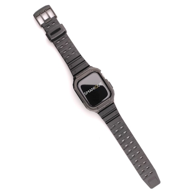 Apple Watch Rugged Steel and Silicone Casing Band + Cover Kit - Honos | SMANIQUE