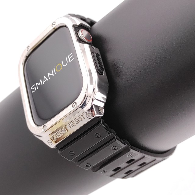 Apple Watch Rugged Steel and Silicone Casing Band + Cover Kit - Honos | SMANIQUE