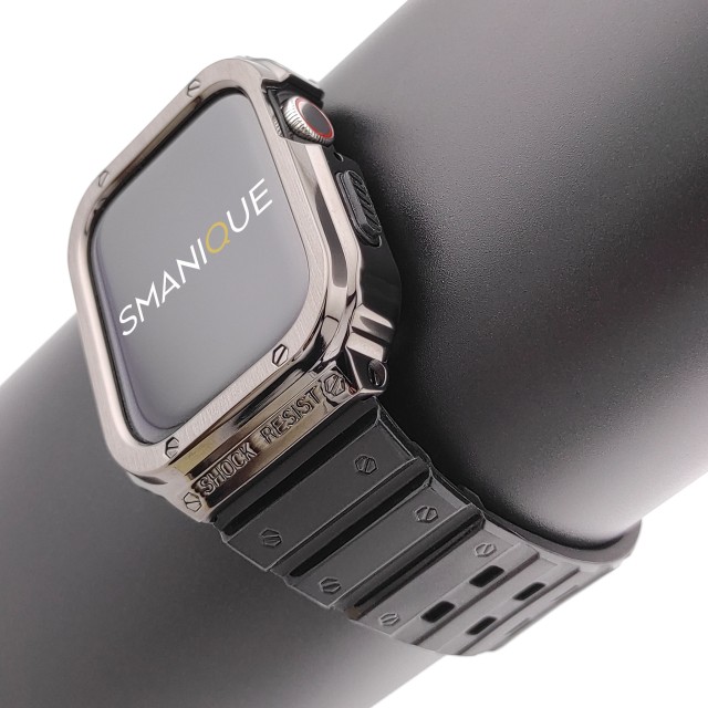 Apple Watch Rugged Steel and Silicone Casing Band + Cover Kit - Honos | SMANIQUE
