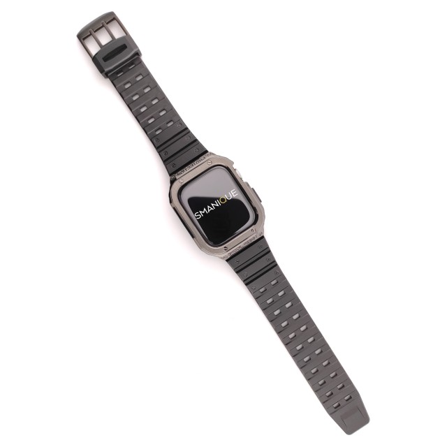 Apple Watch Rugged Steel and Silicone Casing Band + Cover Kit - Honos | SMANIQUE