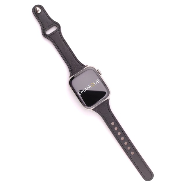 Apple Watch Genuine Thin Leather Band Pin-and-Tuck - Hera Slim | SMANIQUE