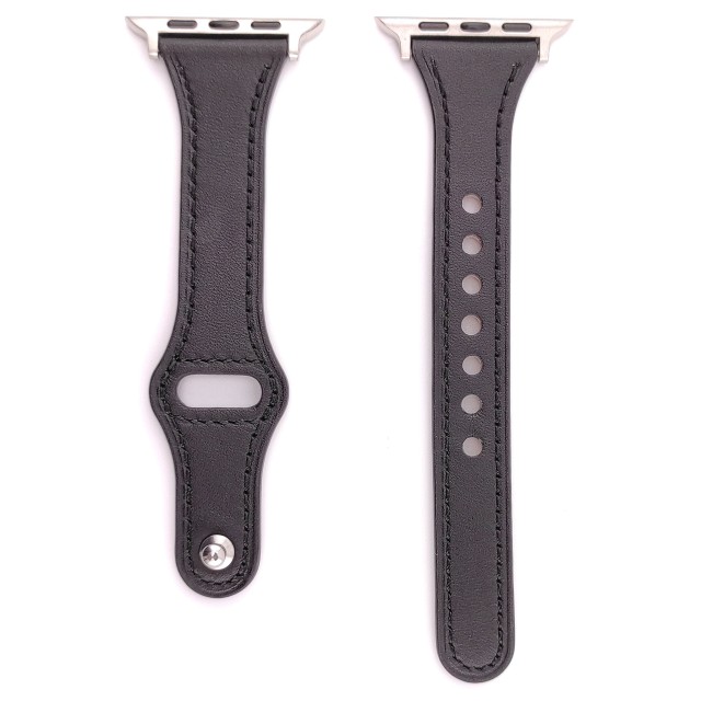 Apple Watch Genuine Thin Leather Band Pin-and-Tuck - Hera Slim | SMANIQUE