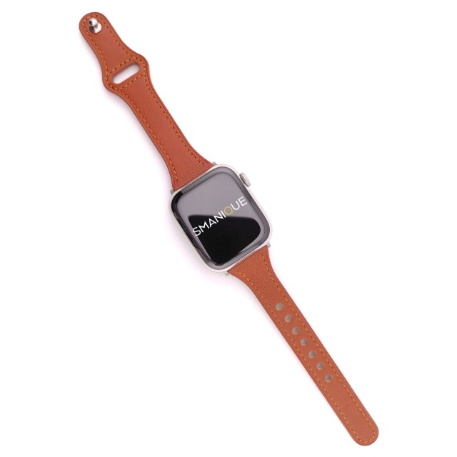 Apple Watch Genuine Thin Leather Band Pin-and-Tuck - Hera Slim | SMANIQUE