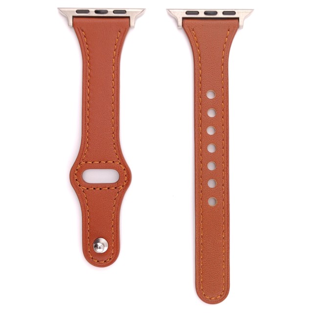 Apple Watch Genuine Thin Leather Band Pin-and-Tuck - Hera Slim | SMANIQUE