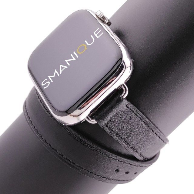 Apple Watch Thin Double Tour Band in Genuine Leather - Medea Double Tour Slim | SMANIQUE