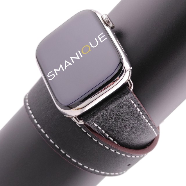 Apple Watch Double Tour Band in Genuine Leather - Medea Double Tour | SMANIQUE