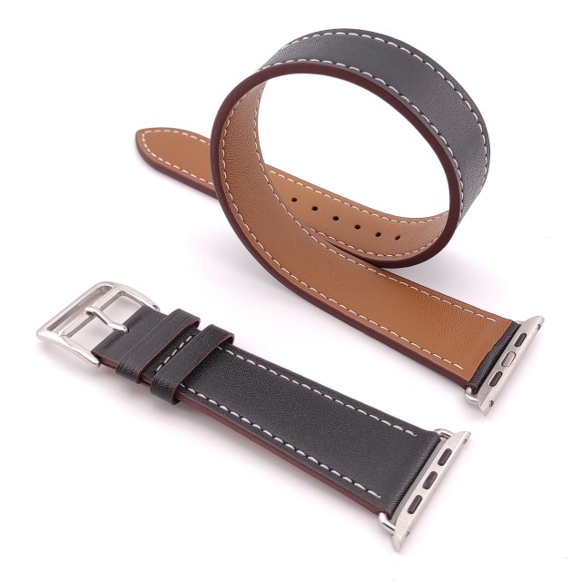 Apple Watch Double Tour Band in Genuine Leather - Medea Double Tour | SMANIQUE