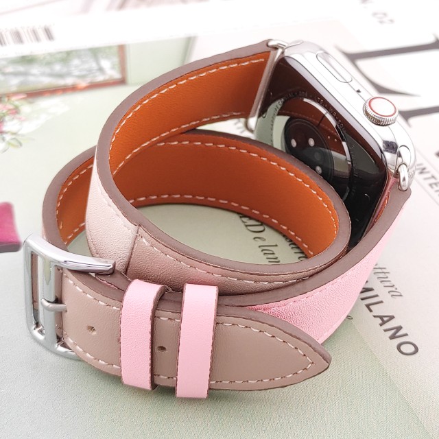 Apple Watch Double Tour Band in Genuine Leather - Medea Double Tour | SMANIQUE
