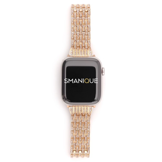 Apple Watch Luxury Stainless Steel Band with Diamonds - Afrodite | SMANIQUE