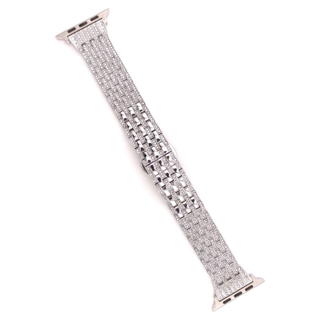 Apple Watch Luxury Stainless Steel Band with Diamonds - Afrodite | SMANIQUE