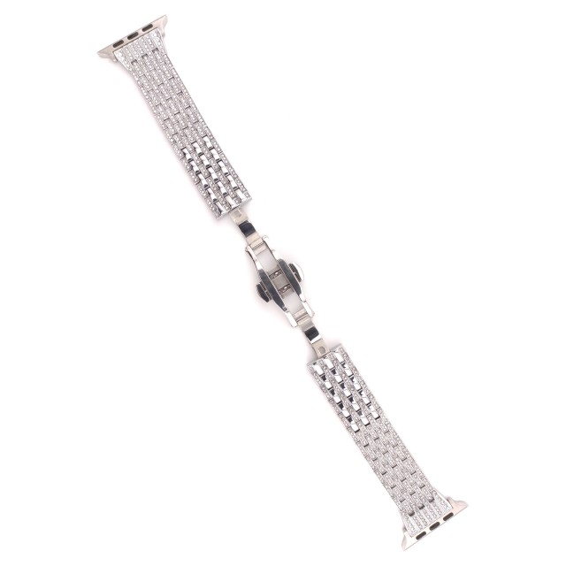 Apple Watch Luxury Stainless Steel Band with Diamonds - Afrodite | SMANIQUE