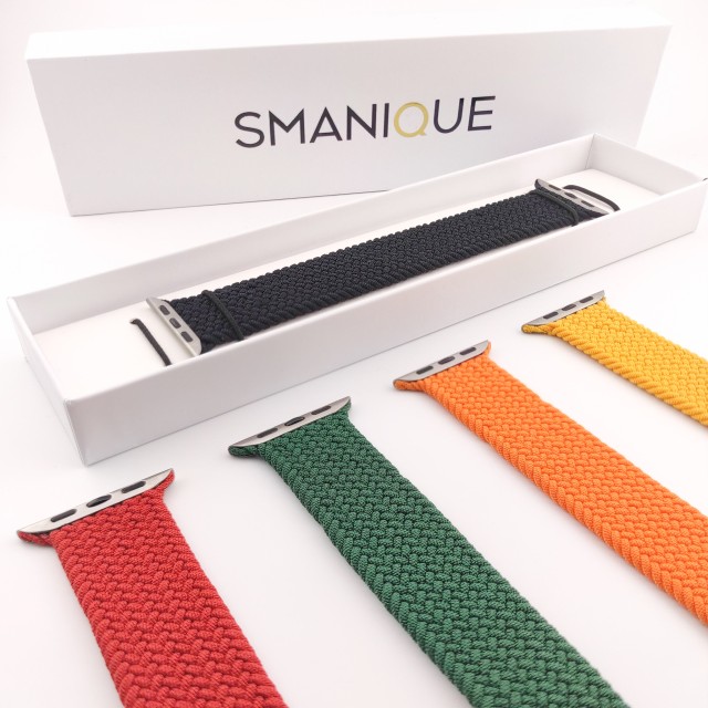 Apple Watch Braided Solo Loop Stretchy Band - Atena | SMANIQUE