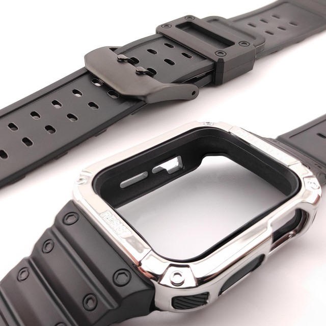 Apple Watch Rugged Silicone Casing Band + Cover Kit - Veles | SMANIQUE