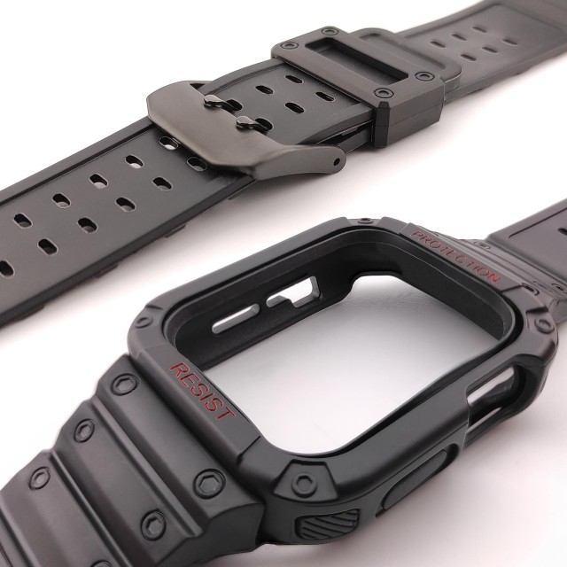 Apple Watch Rugged Silicone Casing Band + Cover Kit - Veles | SMANIQUE