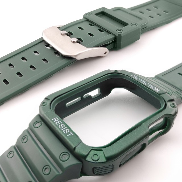 Apple Watch Rugged Silicone Casing Band + Cover Kit - Veles | SMANIQUE