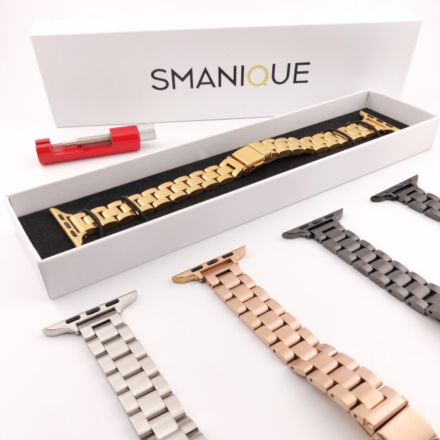 Apple Watch Stainless Steel Thin Dressy Band - Classic Slim | SMANIQUE